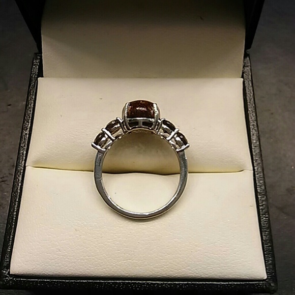 4.75ctw Genuine Goldflake Felspar Platinum/925 - Picture 5 of 8